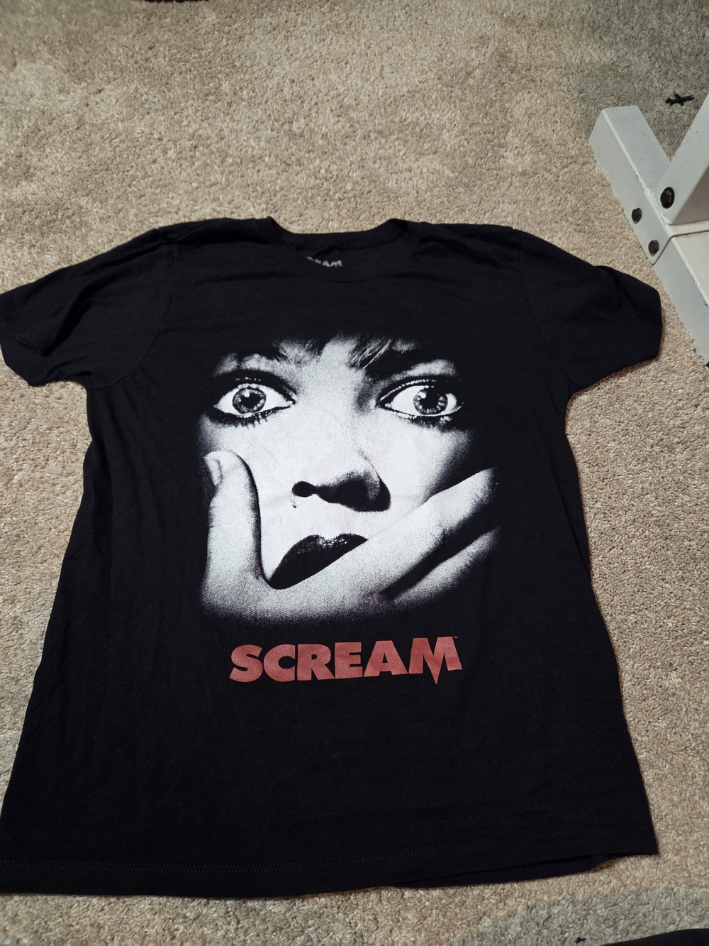 Black 'Scream' Graphic Tee